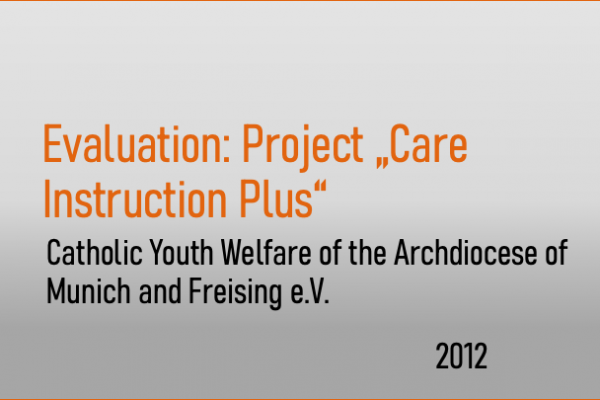 Evalution of the Project “Betreuungsweisung Plus”