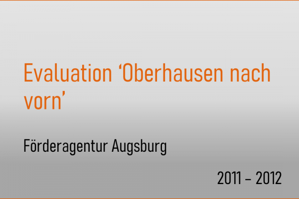 Evaluation des Projekts „Oberhausen nach vorn”