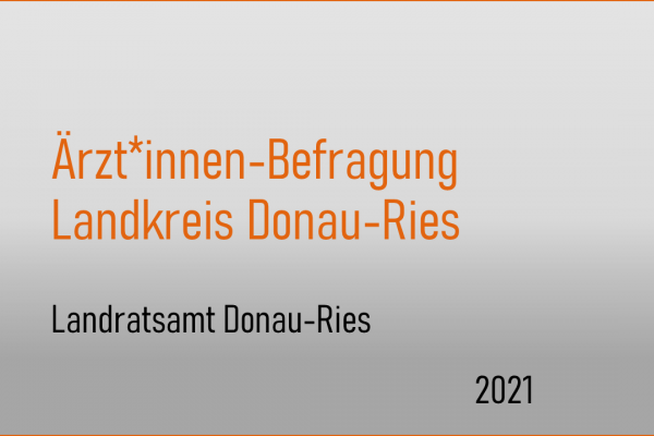 Ärzt*innenbefragung Landkreis Donau-Ries