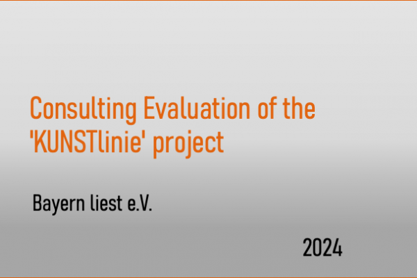 Consulting Evaluation of the 'KUNSTlinie' project